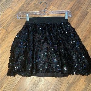 Sparkly black skort complete with sequins